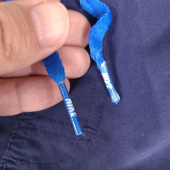 Nike Swim Trunks Mens XL Blue Board Shorts Mesh Lining Pockets Spell Out - Picture 6 of 16